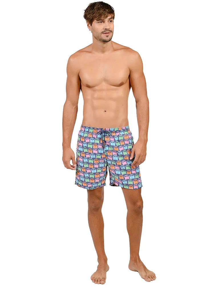 Men's Swim Shorts in lively tropical print