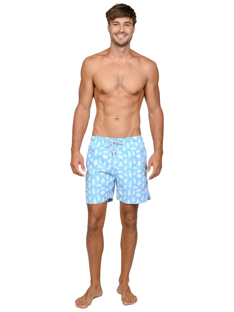 Men's Swim Shorts in lively tropical print