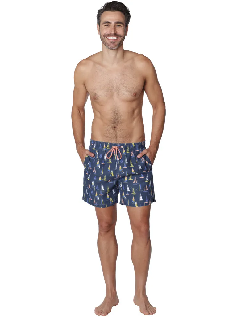 Men's Swim Shorts in lively tropical print