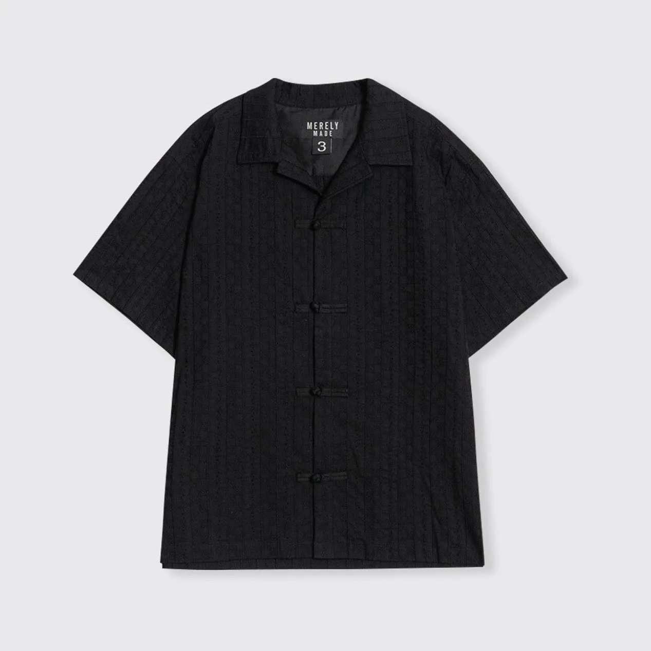 Merely Made Lawn Lace Cuban Col-Lar Shirt