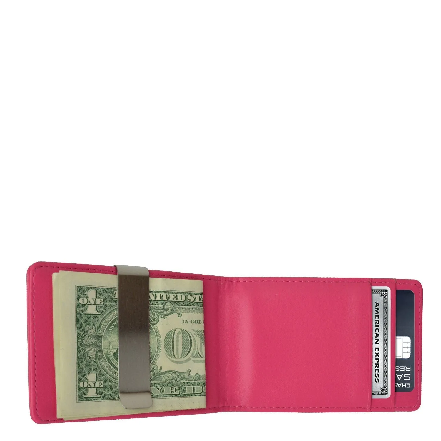 Minimalist Leather Money Clip Wallets