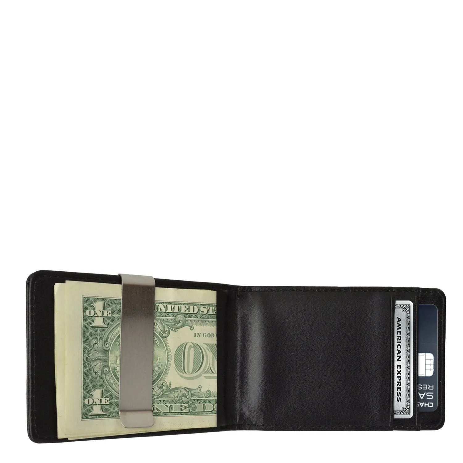 Minimalist Leather Money Clip Wallets