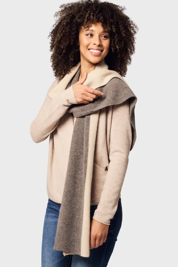 Mock Wrap Sweater (100% Cashmere Knitwear)