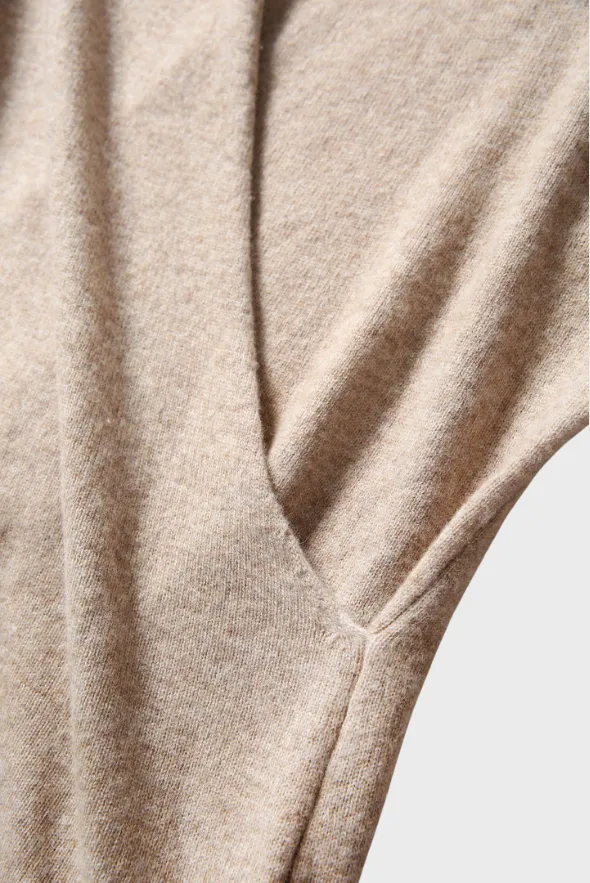 Mock Wrap Sweater (100% Cashmere Knitwear)