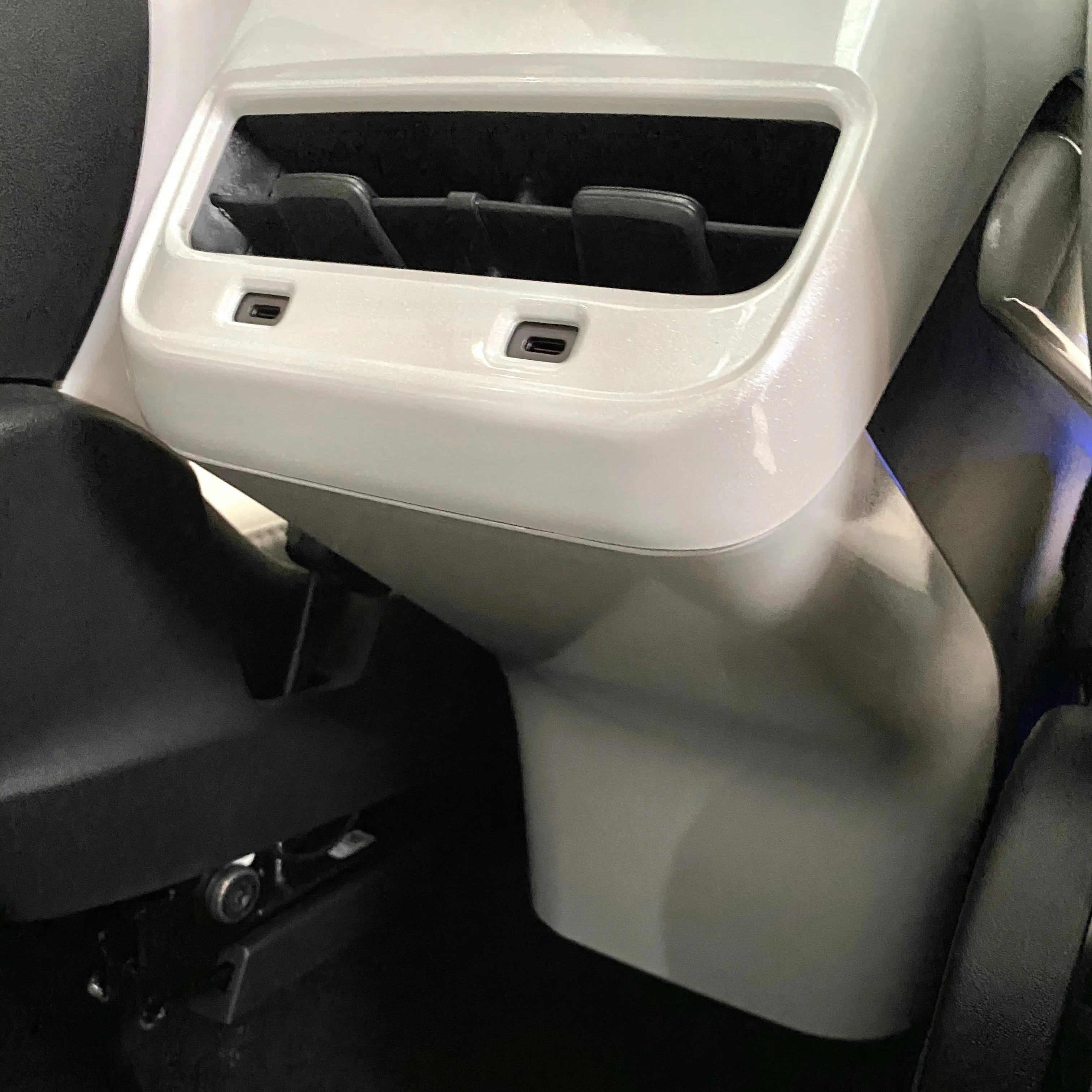 Model 3 / Y Backseat Center Console Base Cap - Variety