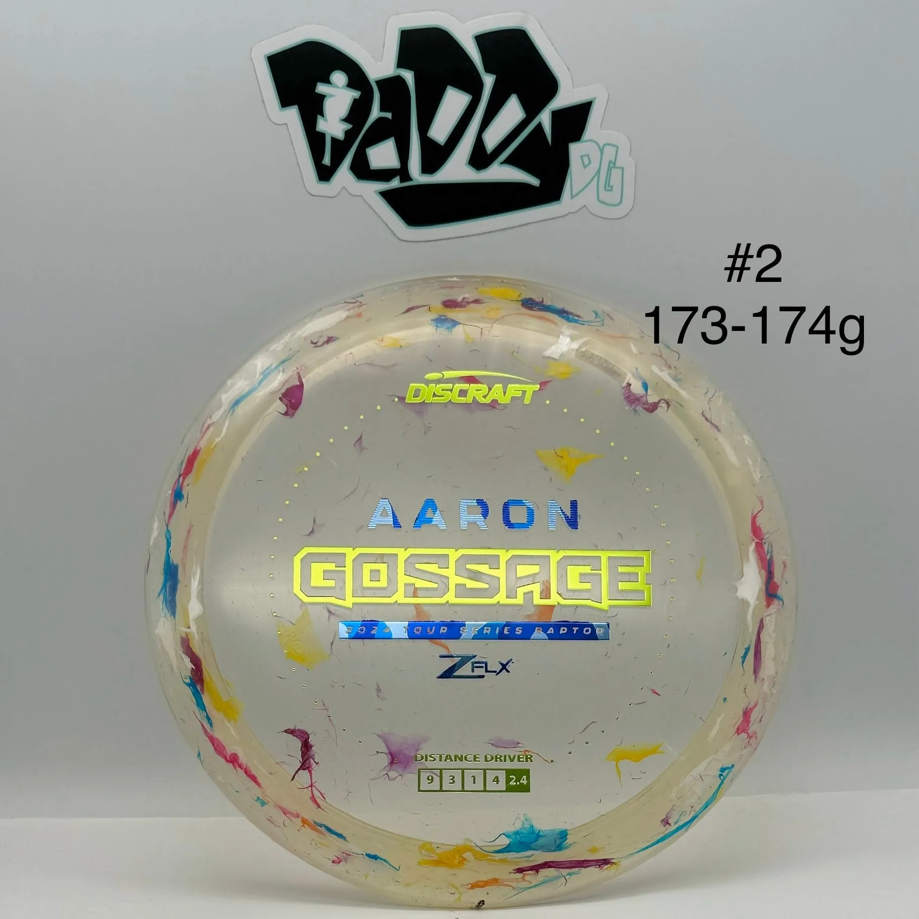 ****NEW Discraft Jawbreaker Z-line Flx Raptor 2024 Aaron Gossage Tour Series Distance Driver