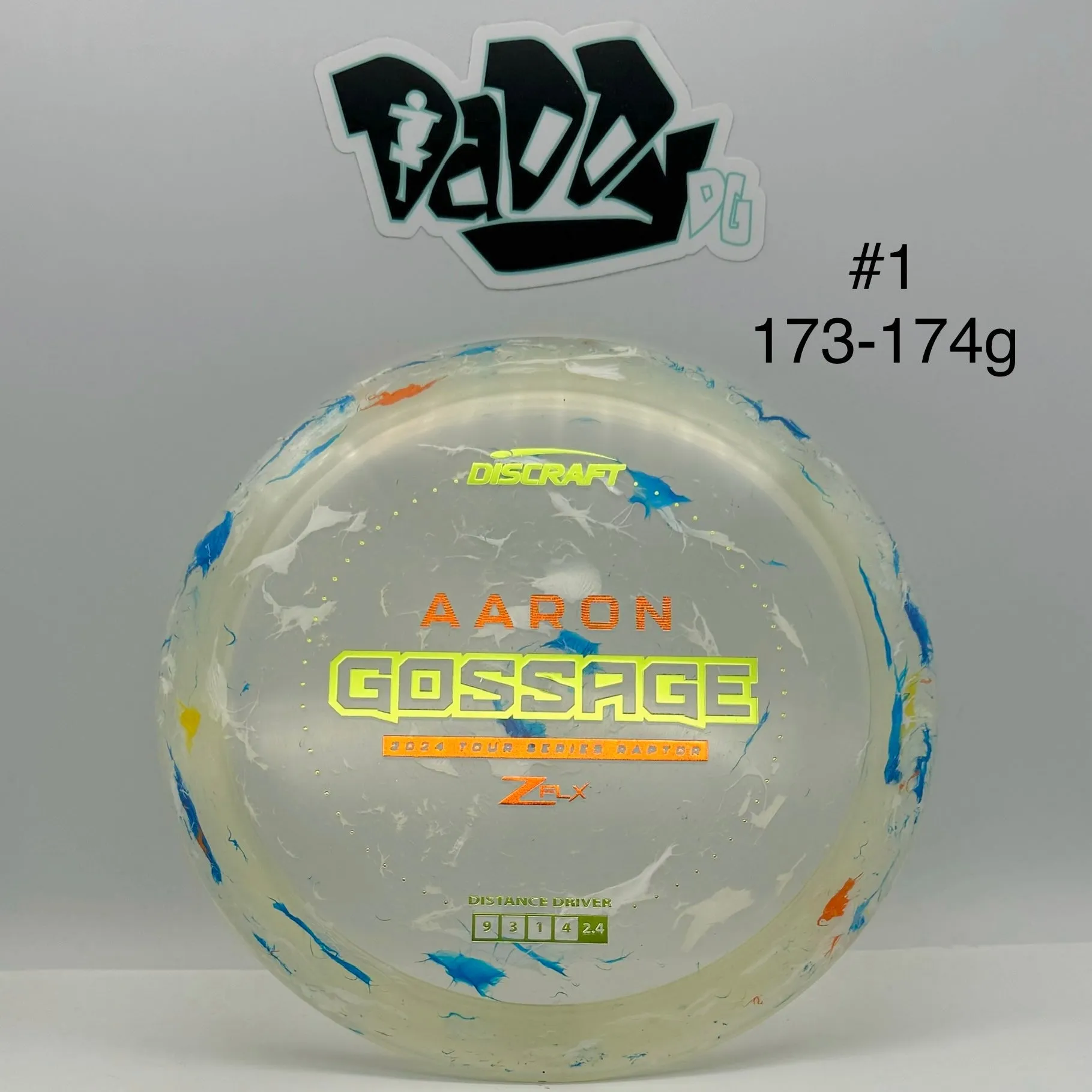 ****NEW Discraft Jawbreaker Z-line Flx Raptor 2024 Aaron Gossage Tour Series Distance Driver