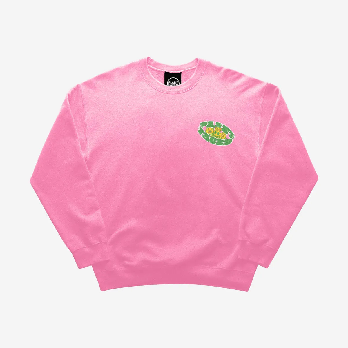 No Animals Consumed Club Sweater - Bubblegum Pop Pink