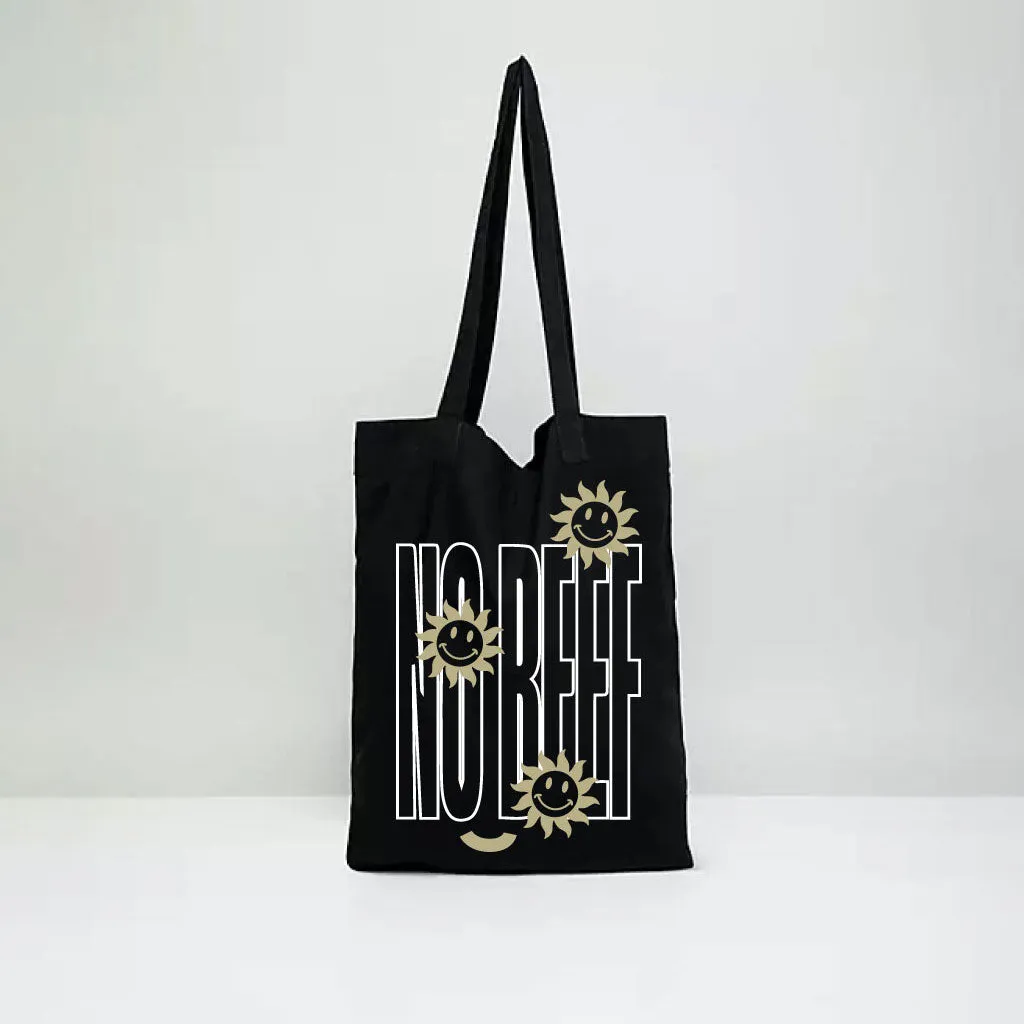 No Beef Recycled Tote Bag - Black