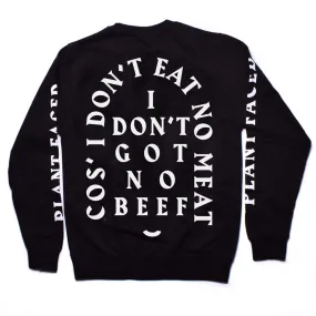 No Beef Sweater - Black x White