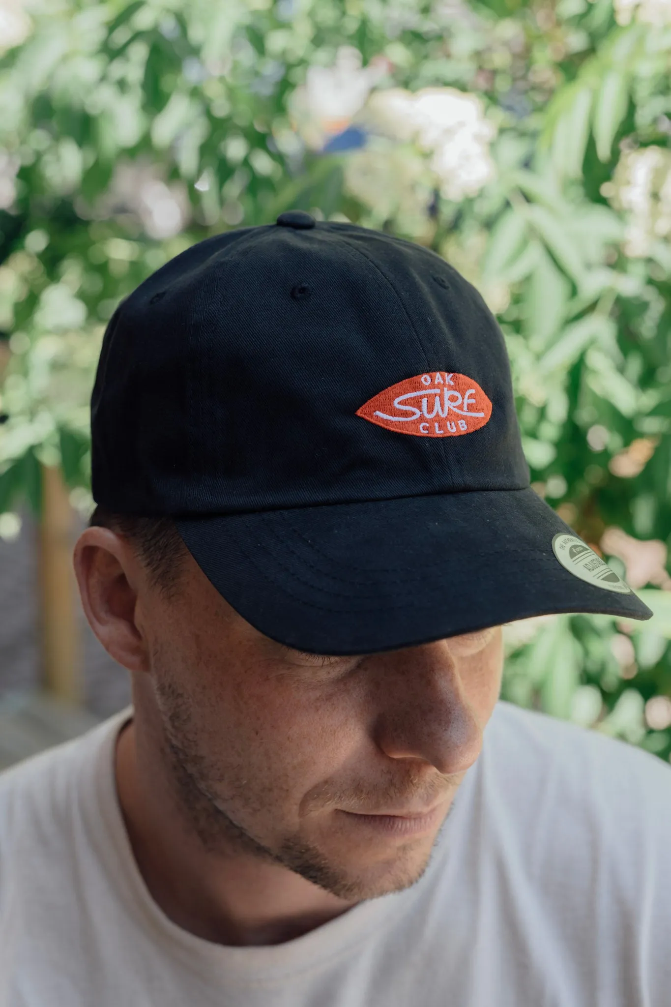 OAK SURF CLUB UNISEX COTTON TWILL HAT - BLACK