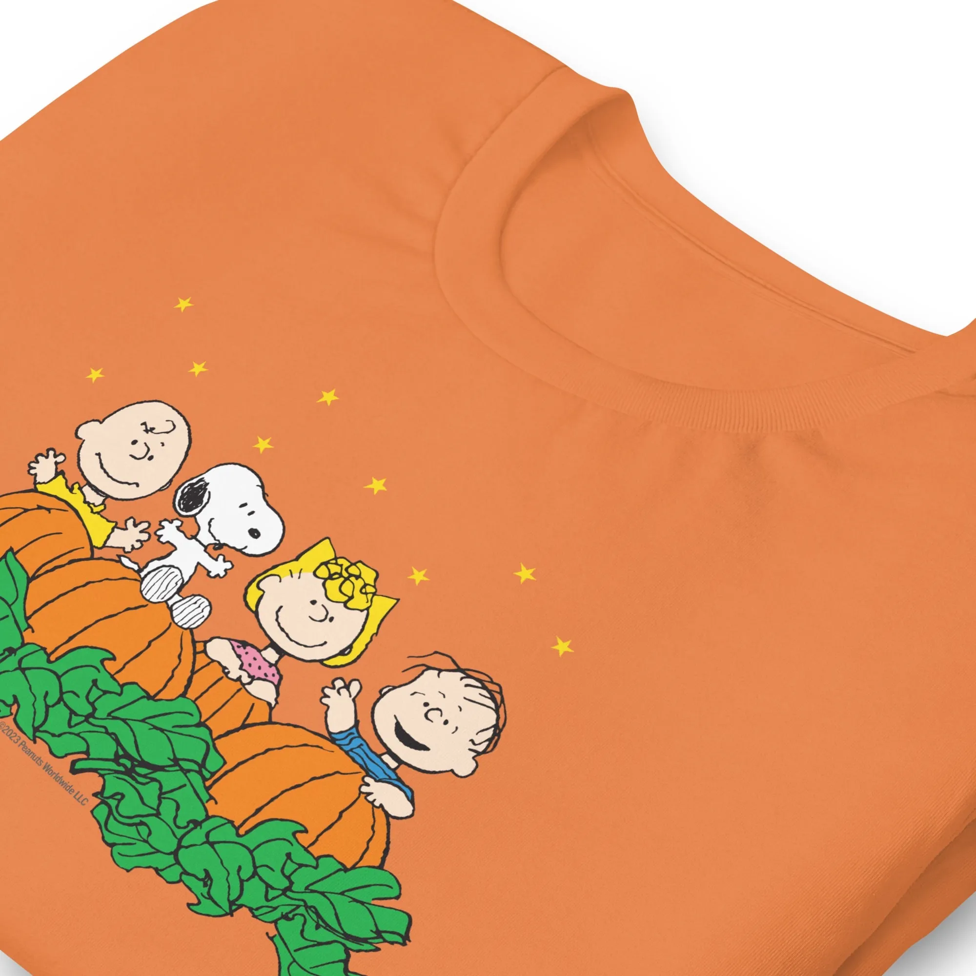 Peanuts Gang Pumpkin Patch Adult T-Shirt