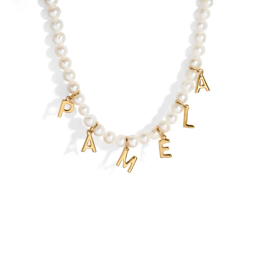 PEARL NAME NECKLACE