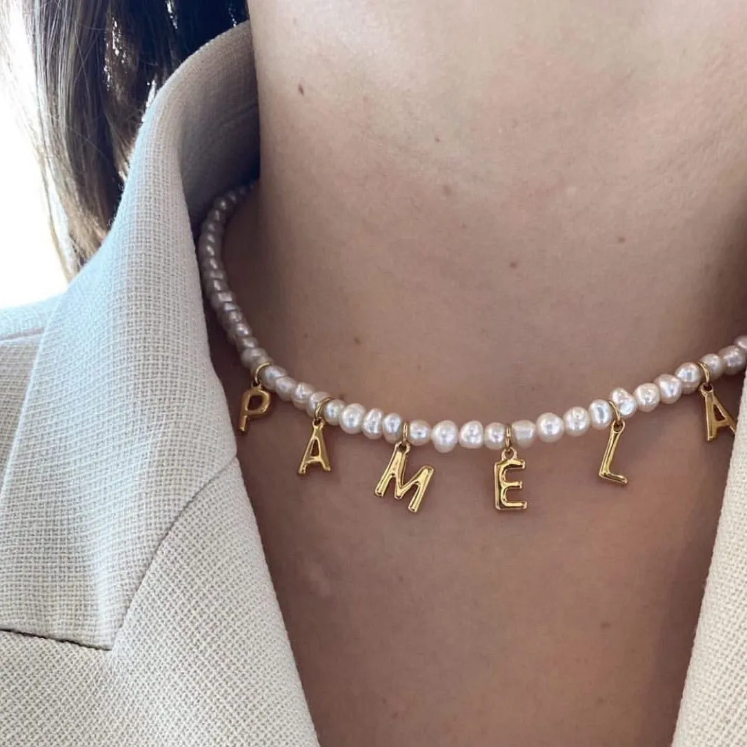 PEARL NAME NECKLACE