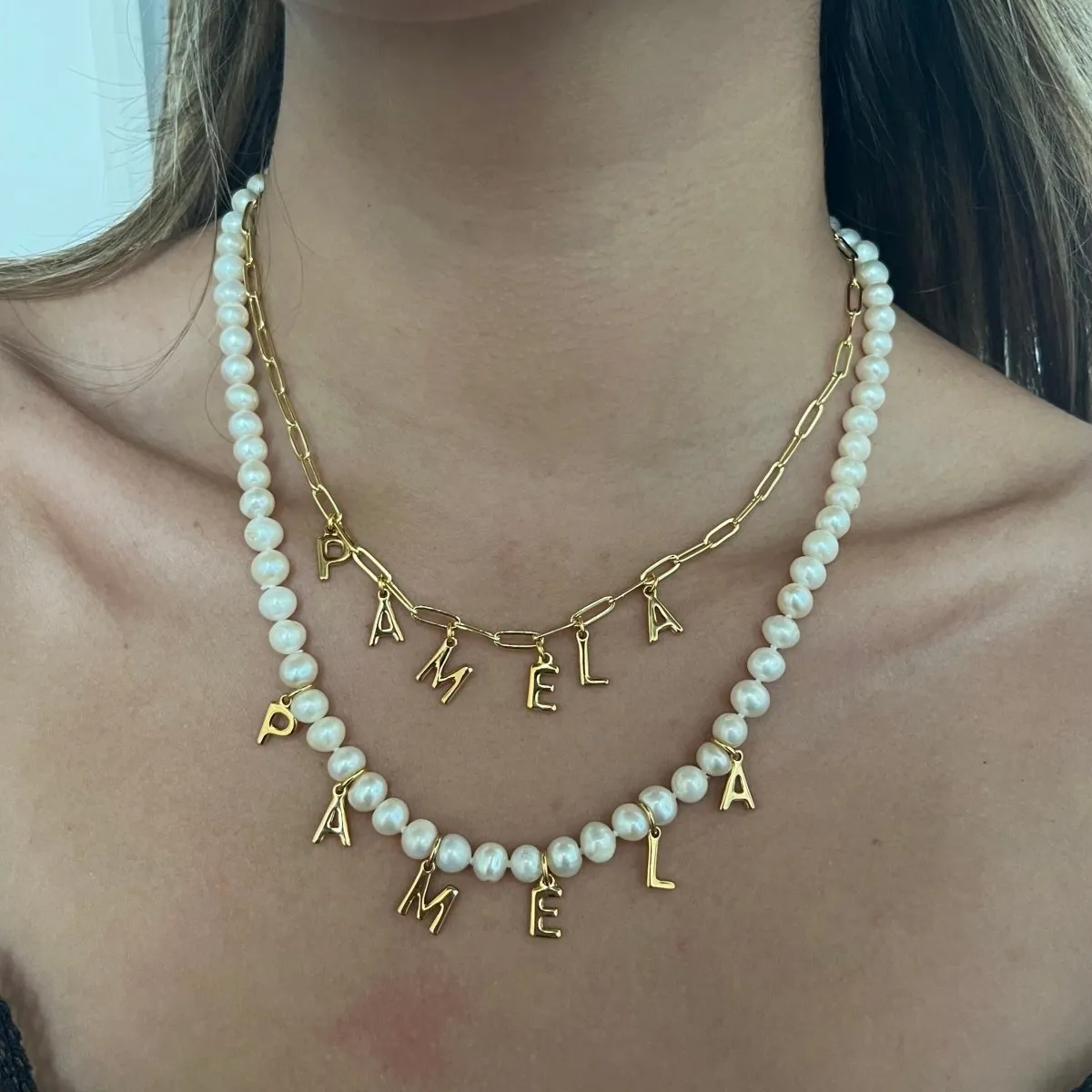 PEARL NAME NECKLACE