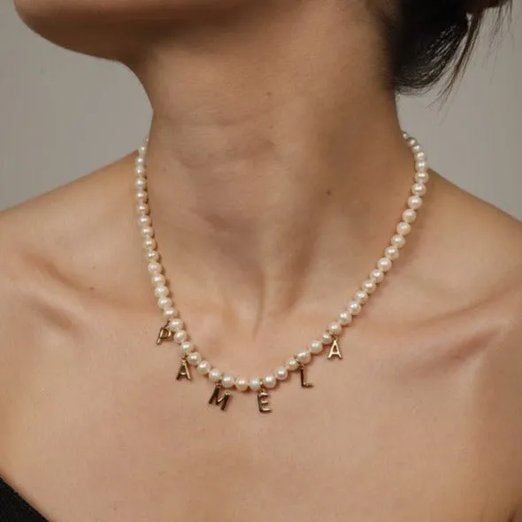 PEARL NAME NECKLACE