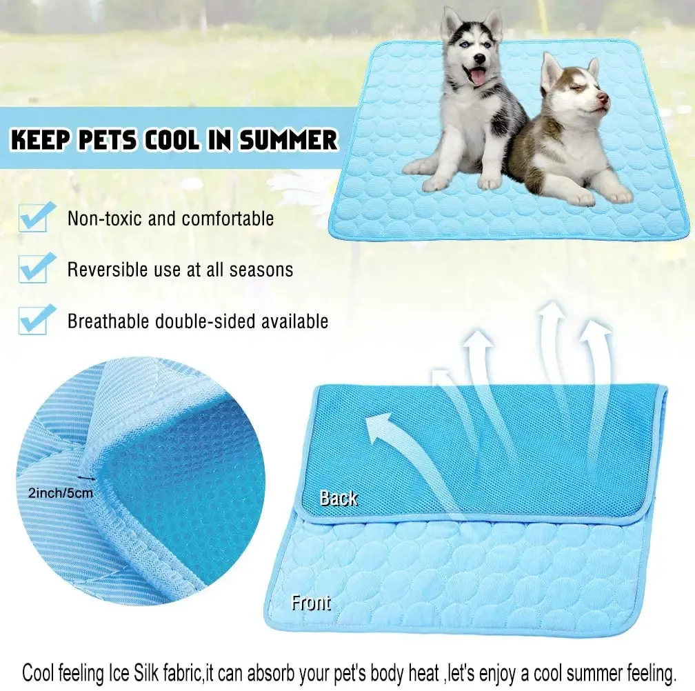 Pet  Ice Silk Pad Breathable Cooling Mat