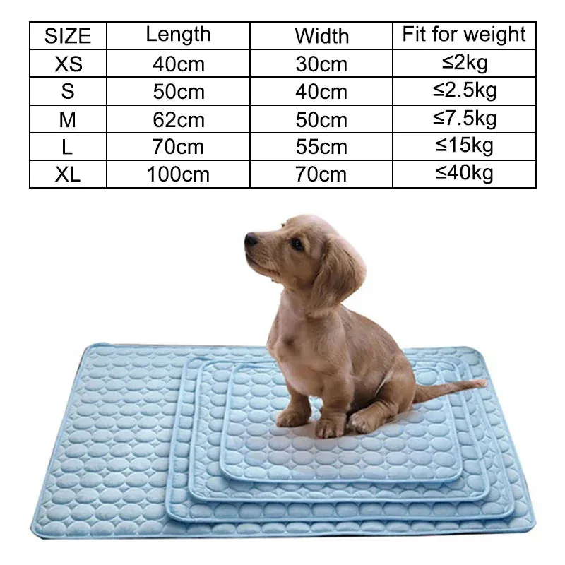 Pet  Ice Silk Pad Breathable Cooling Mat