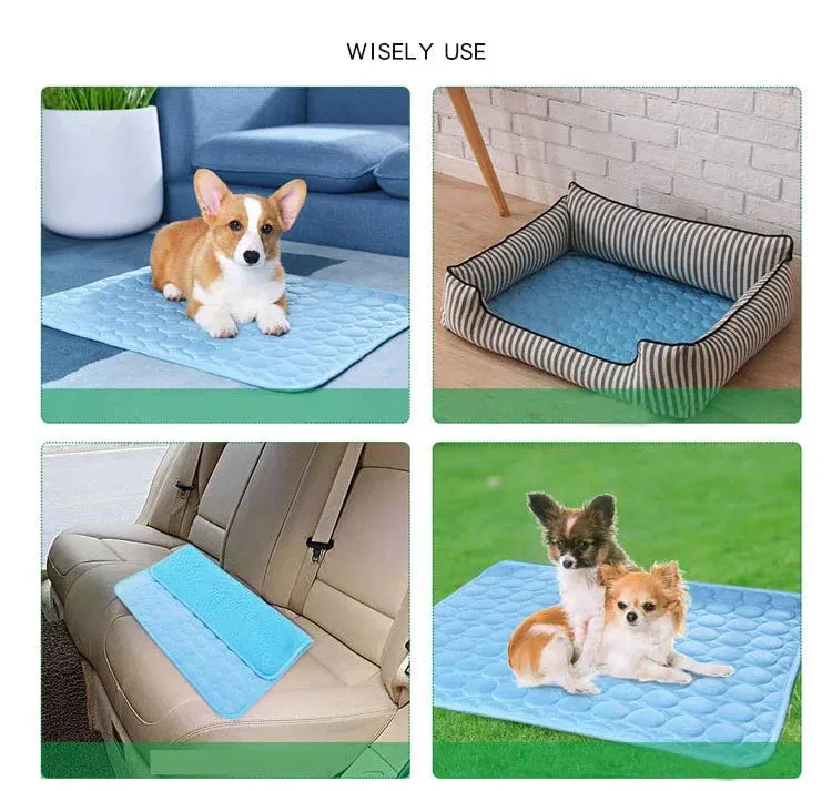 Pet  Ice Silk Pad Breathable Cooling Mat