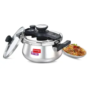 Prestige Svachh Clip-on 5 Litre Stainless Steel Pressure Handi