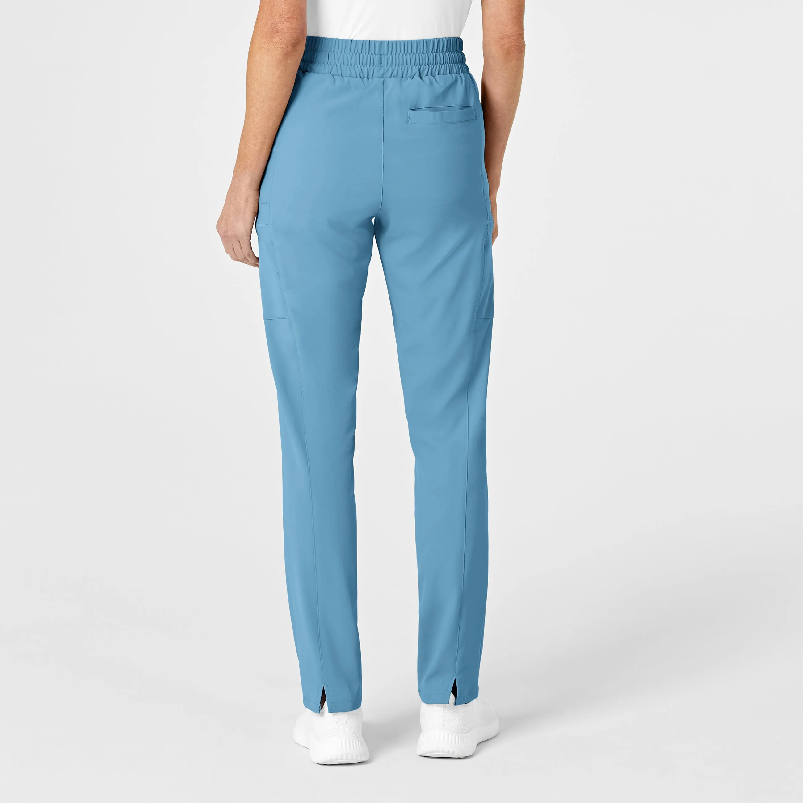 RENEW Women's High Waist Slim Leg Scrub Pant - Bay Blue