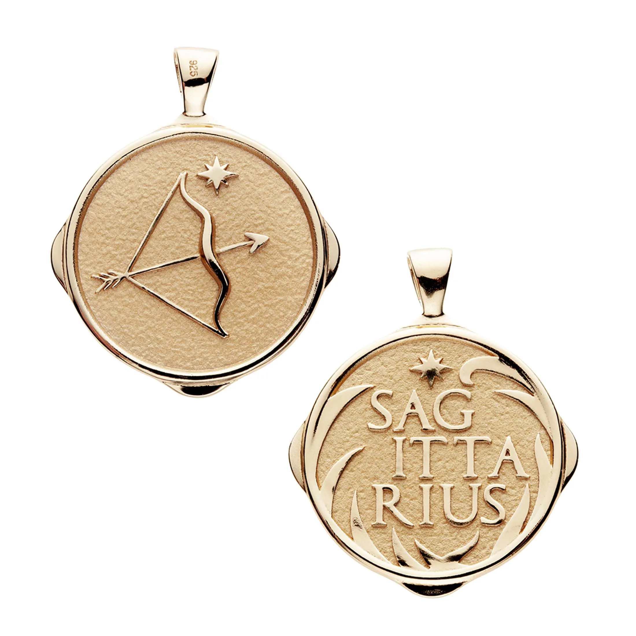 SAGITTARIUS JW Zodiac Pendant Coin - Nov 22 - Dec 21