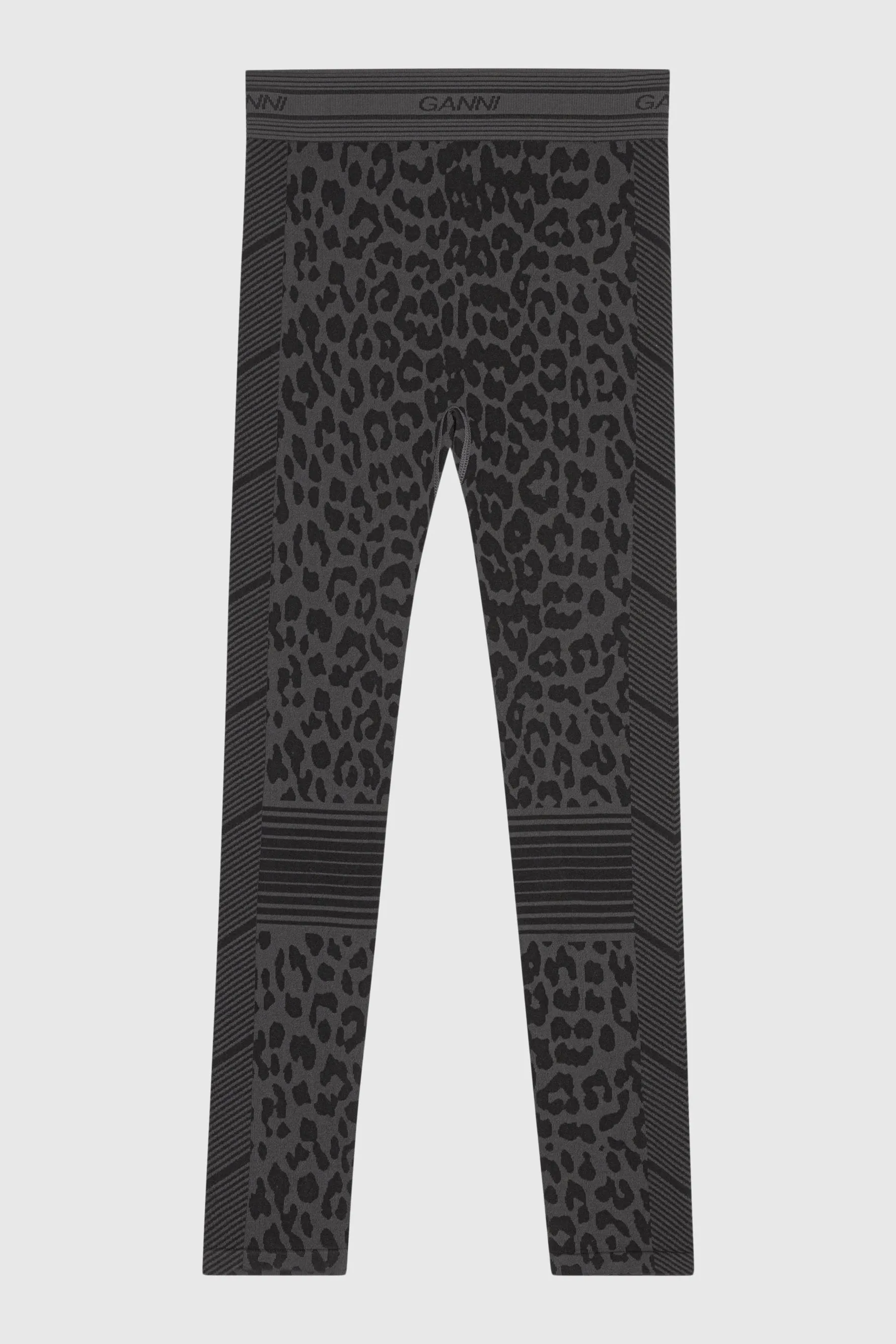 Seamless Jacquard Leggings - Black