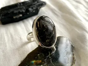 Seraphinite Naevia Ring - Large Oval