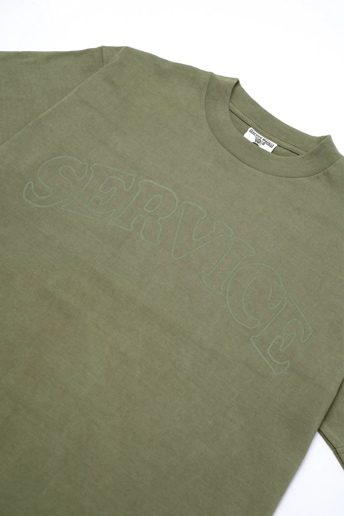 Service Works Khaki Arch Logo T Shirt