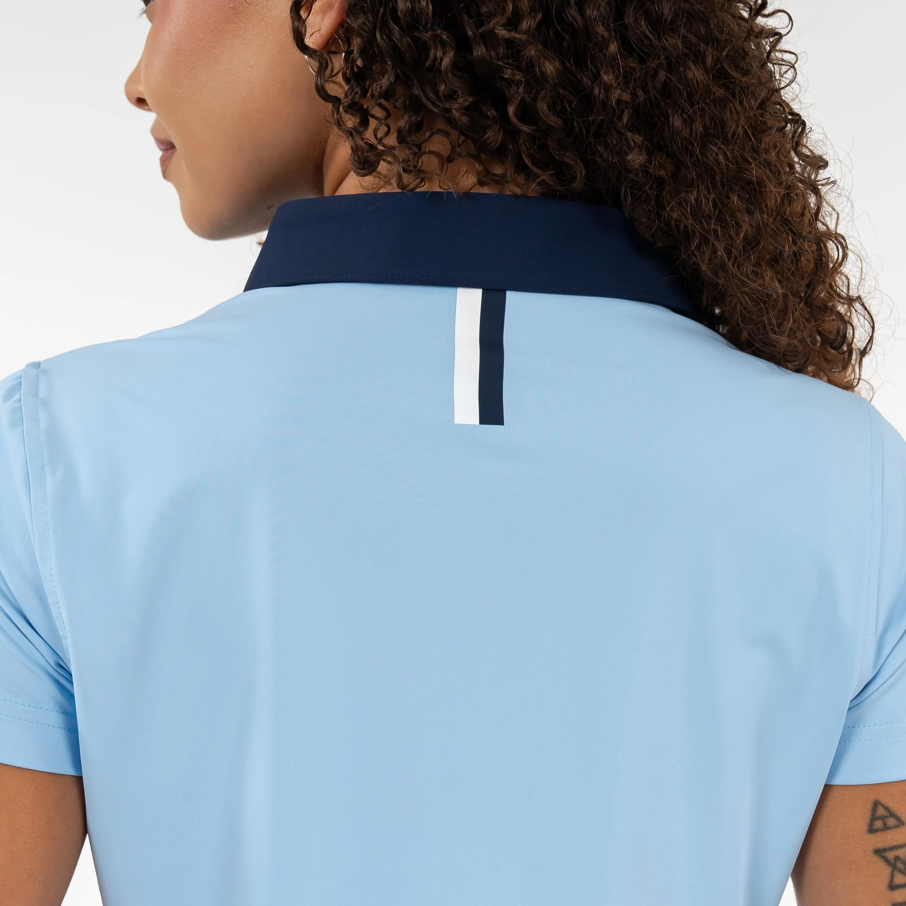 Solid Performance Polo | Solid - Pure Blue/Fleet Navy