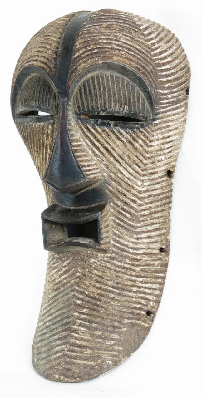 Songye Dark Female Kifwebe Mask