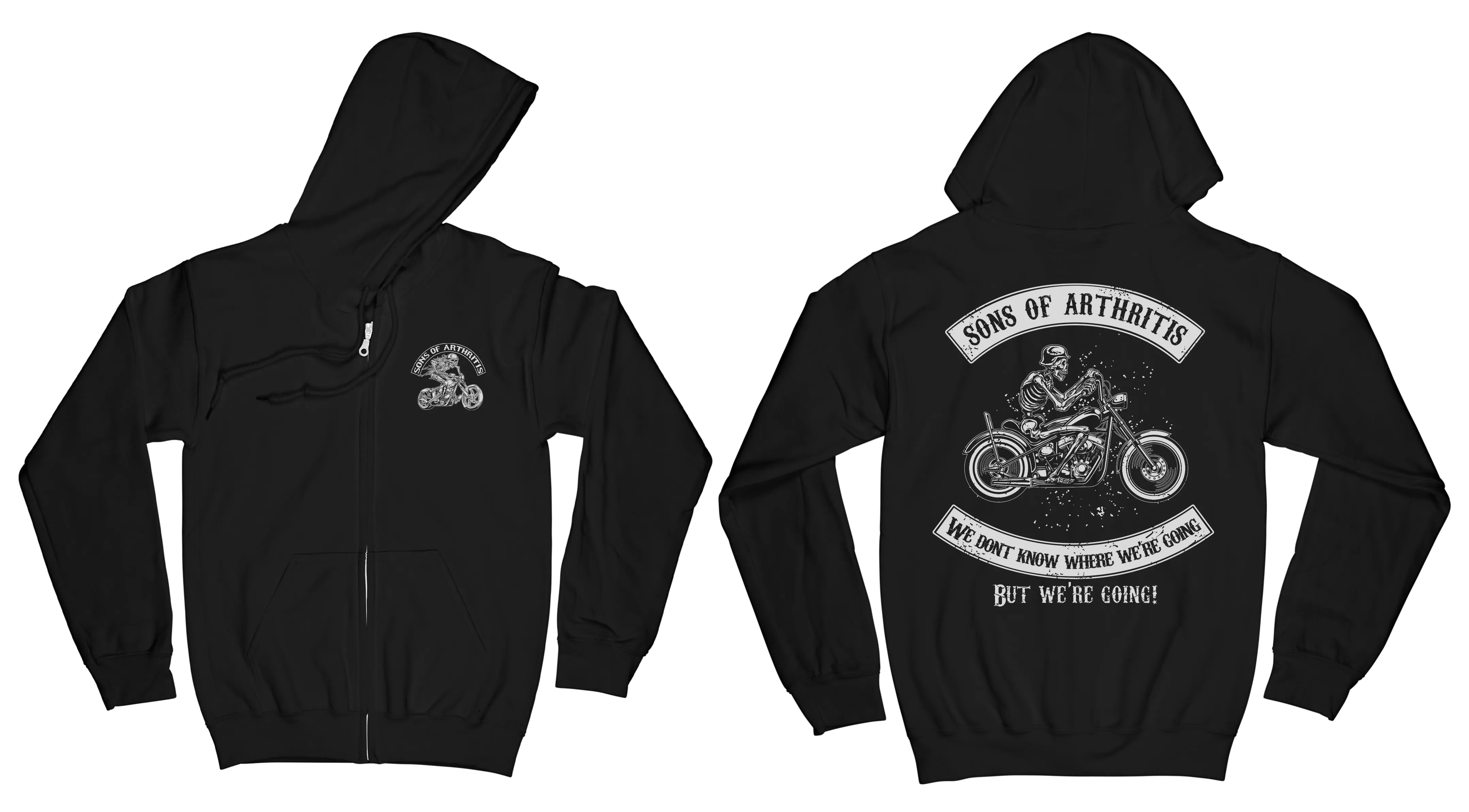 Sons of Arthritis Just Riding Chapter - Black (See More Styles)