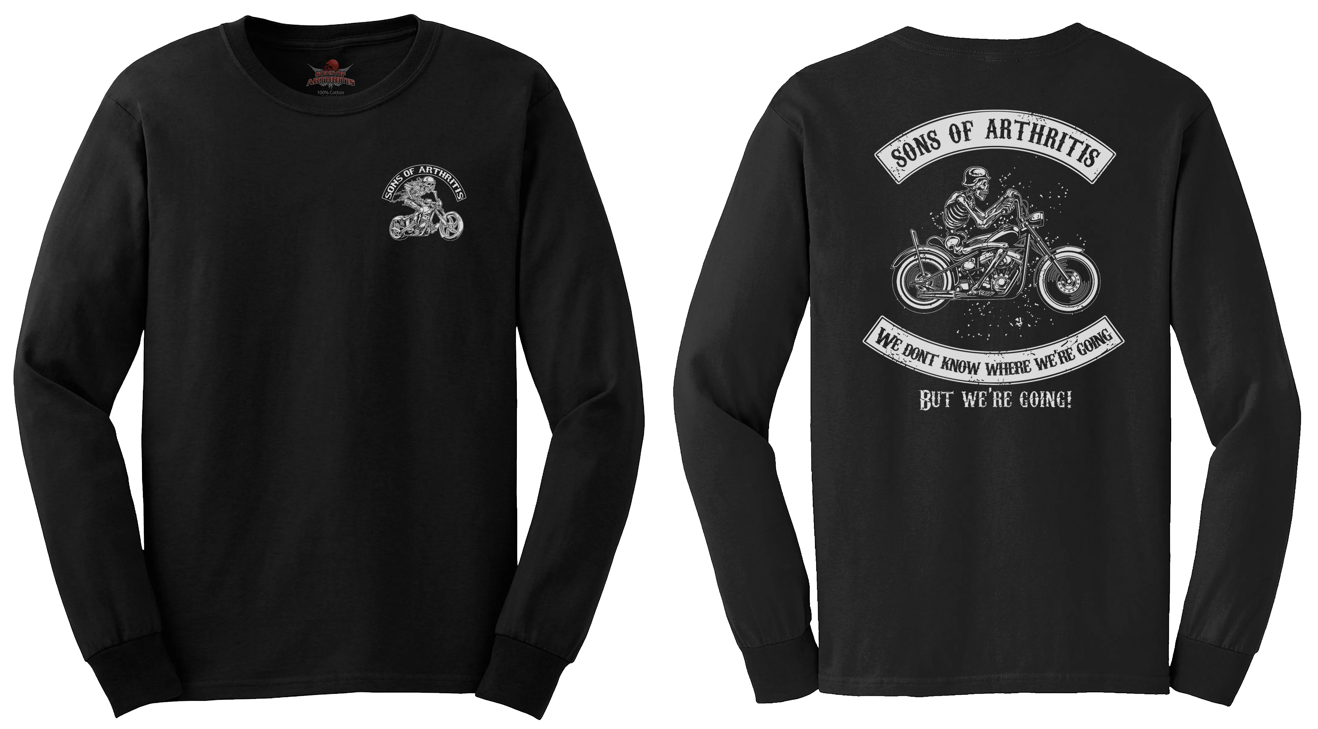 Sons of Arthritis Just Riding Chapter - Black (See More Styles)