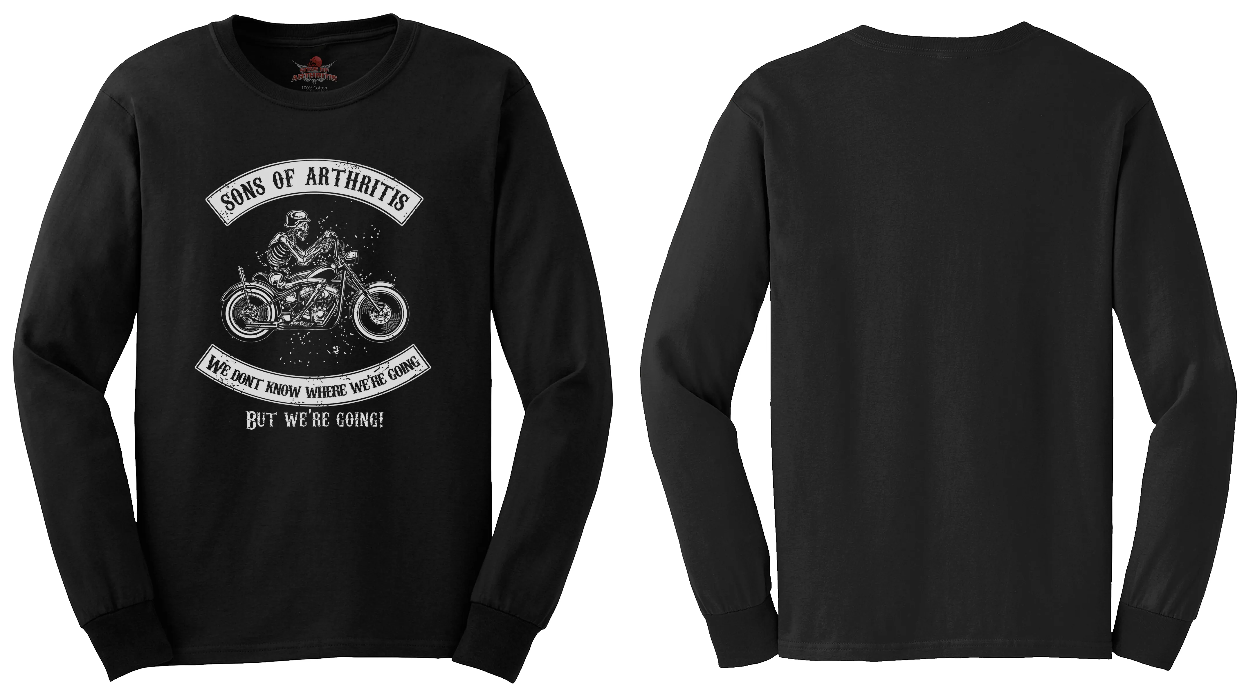 Sons of Arthritis Just Riding Chapter - Black (See More Styles)