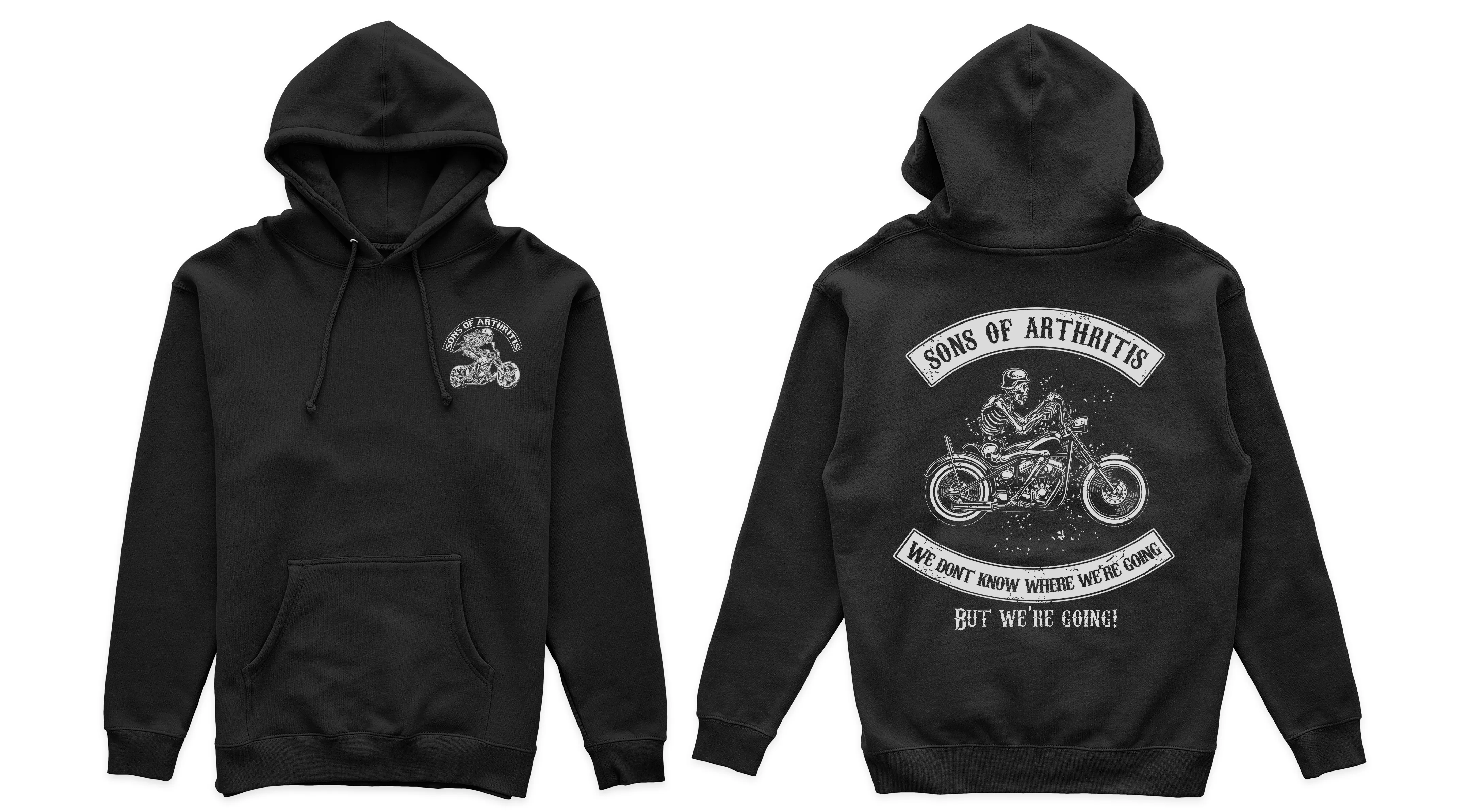 Sons of Arthritis Just Riding Chapter - Black (See More Styles)