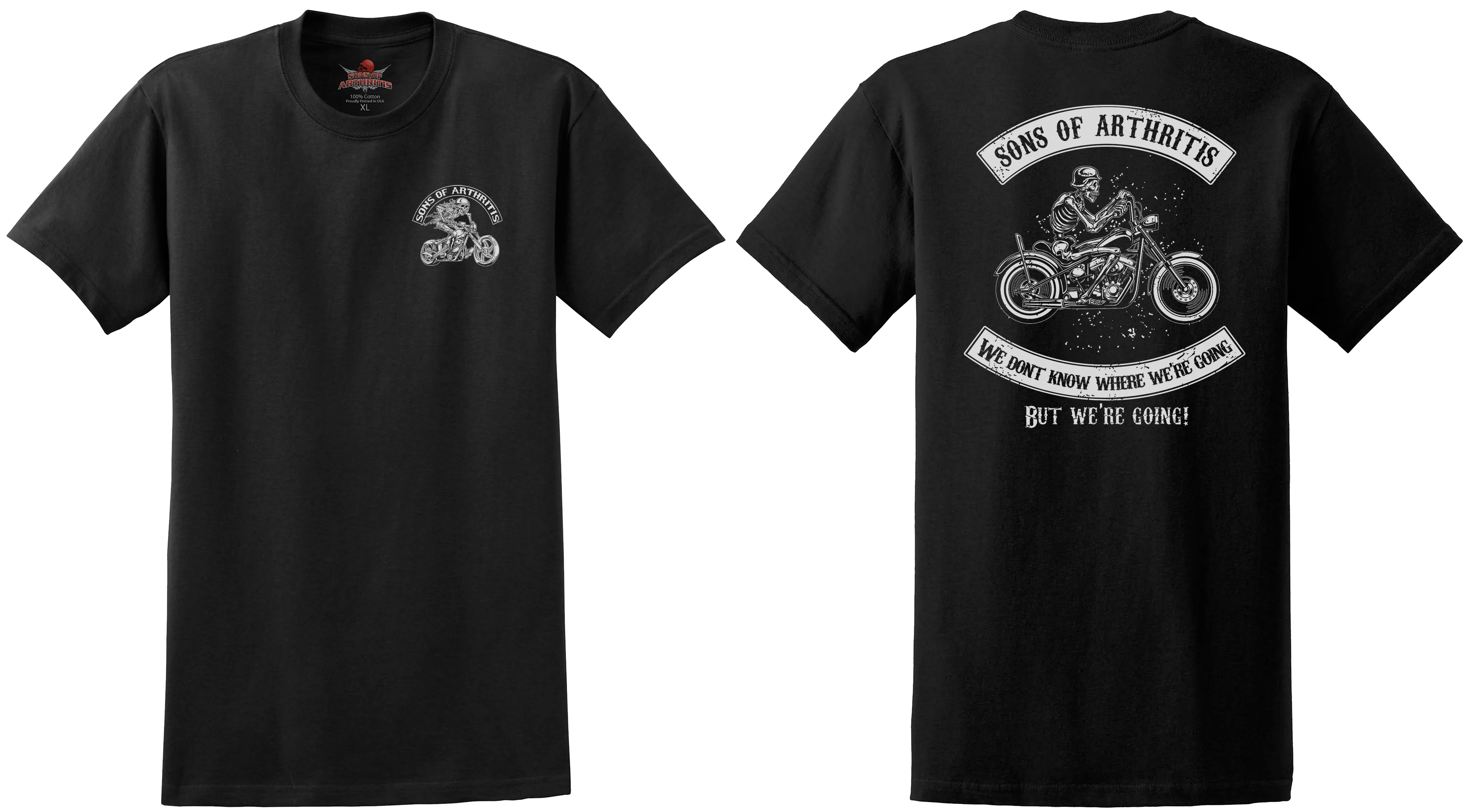 Sons of Arthritis Just Riding Chapter - Black (See More Styles)