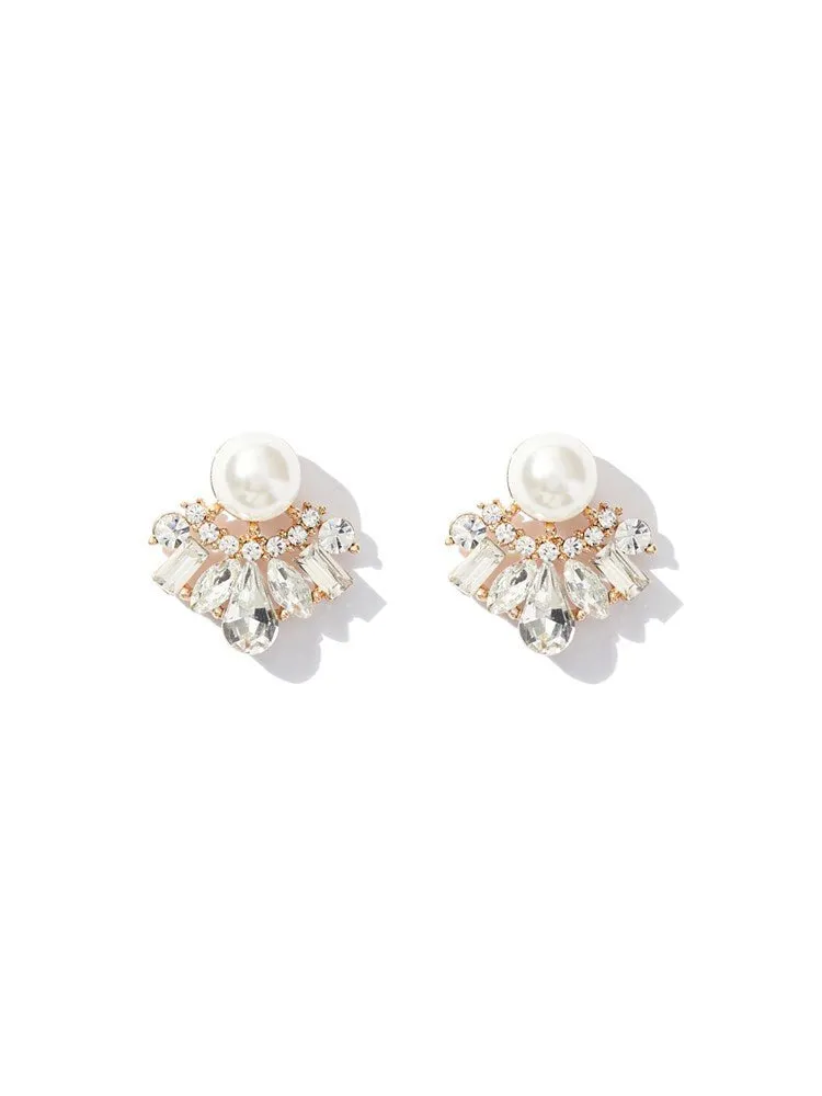 Sophia Crystal & Pearl Earrings