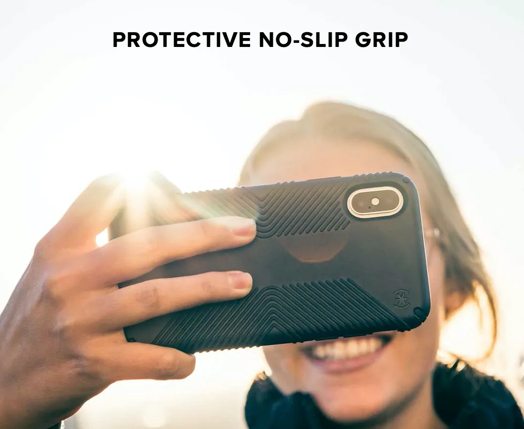 Speck - Presidio Grip for iPhone XR - Black