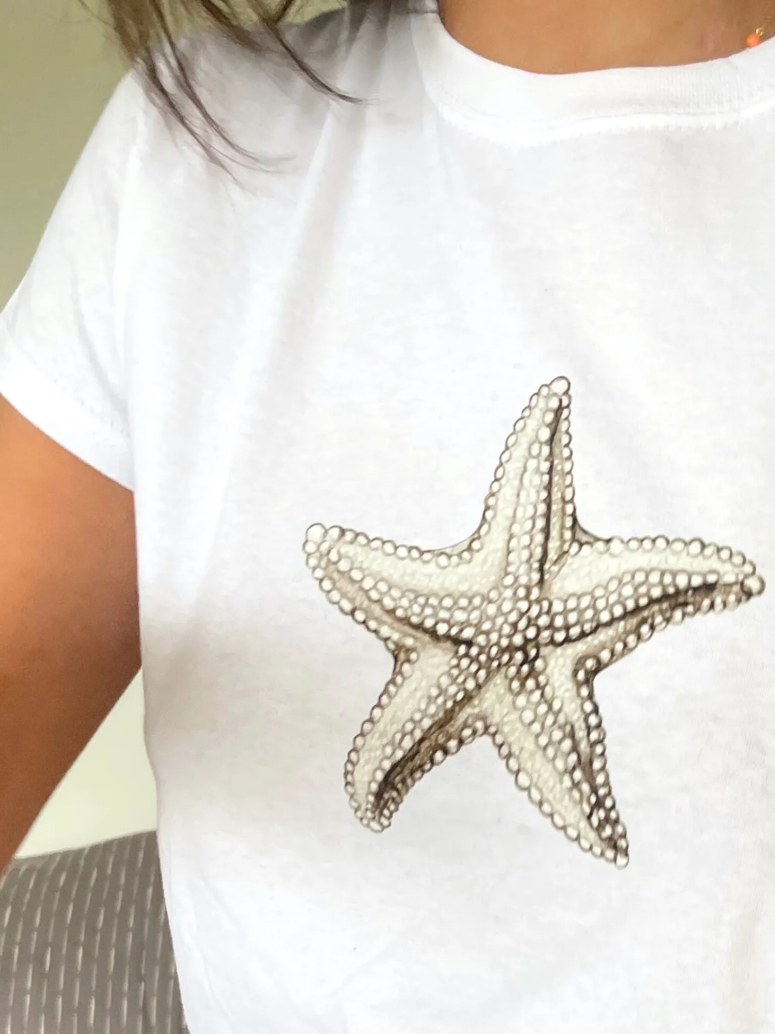 STARFISH, BABY TEE - HVID