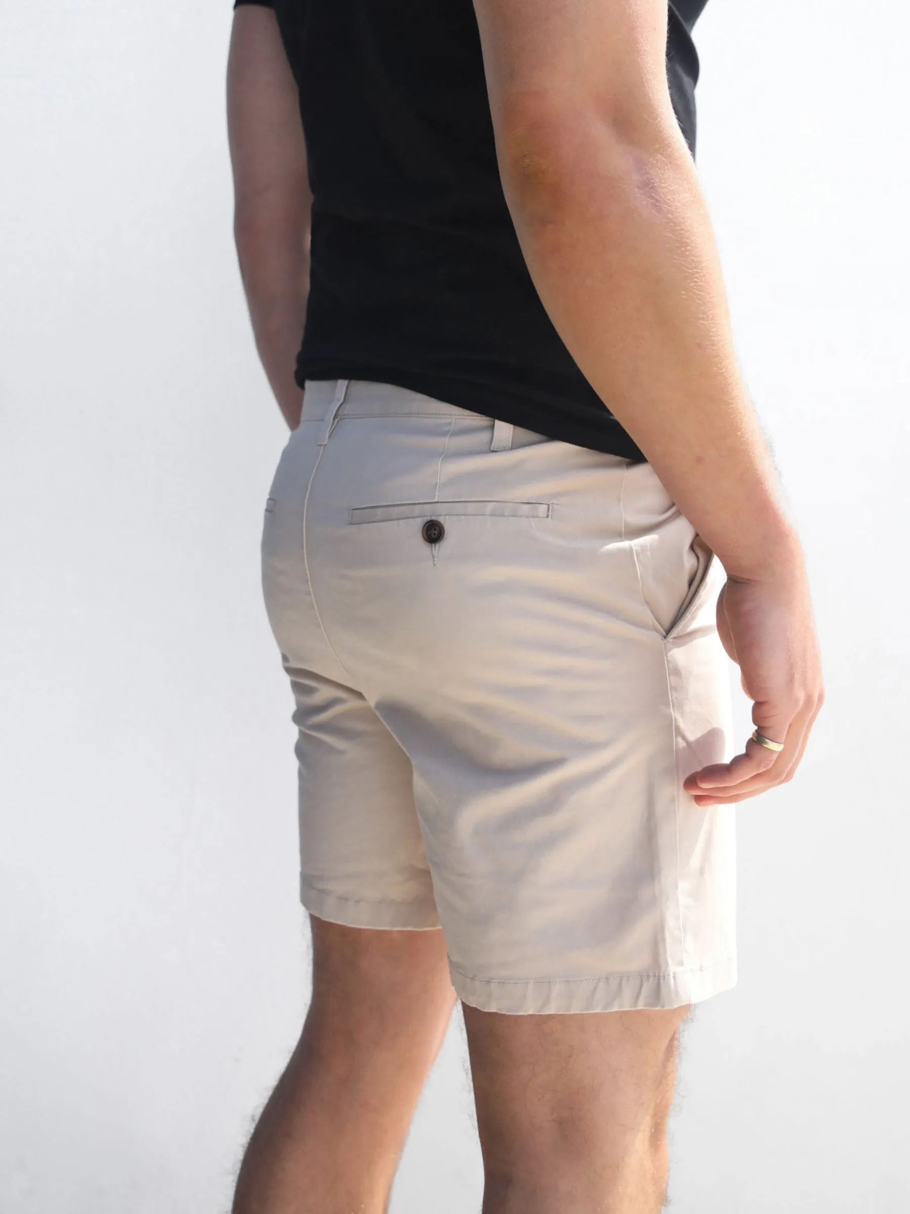 Stretch Chino Shorts - Tan