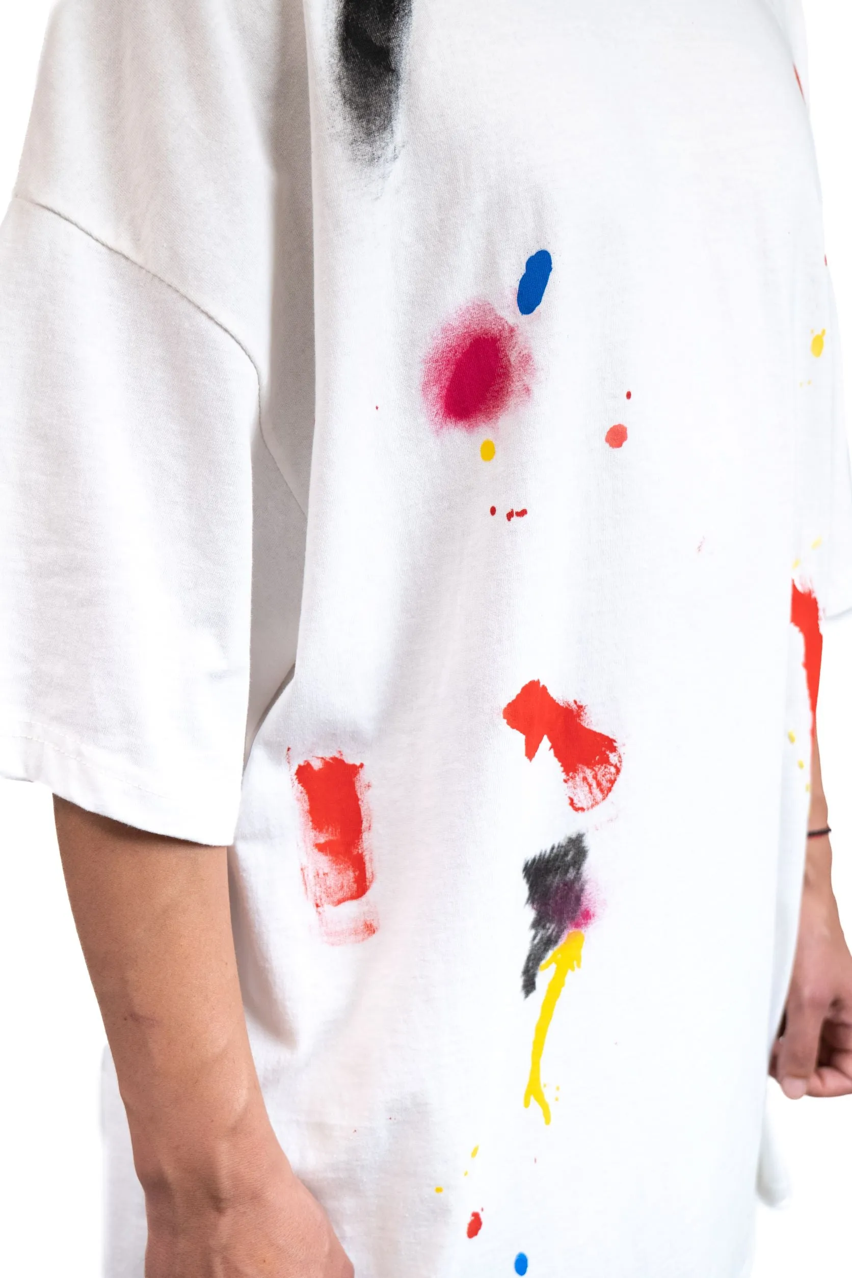 T5 : One-of-kind white short sleeve T-shirt by Bosko