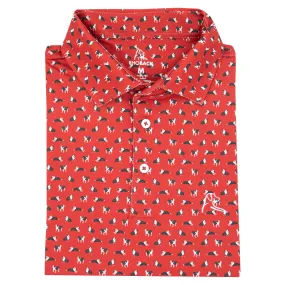 The Dawg | Performance Polo | The Dawg - Crimson Red