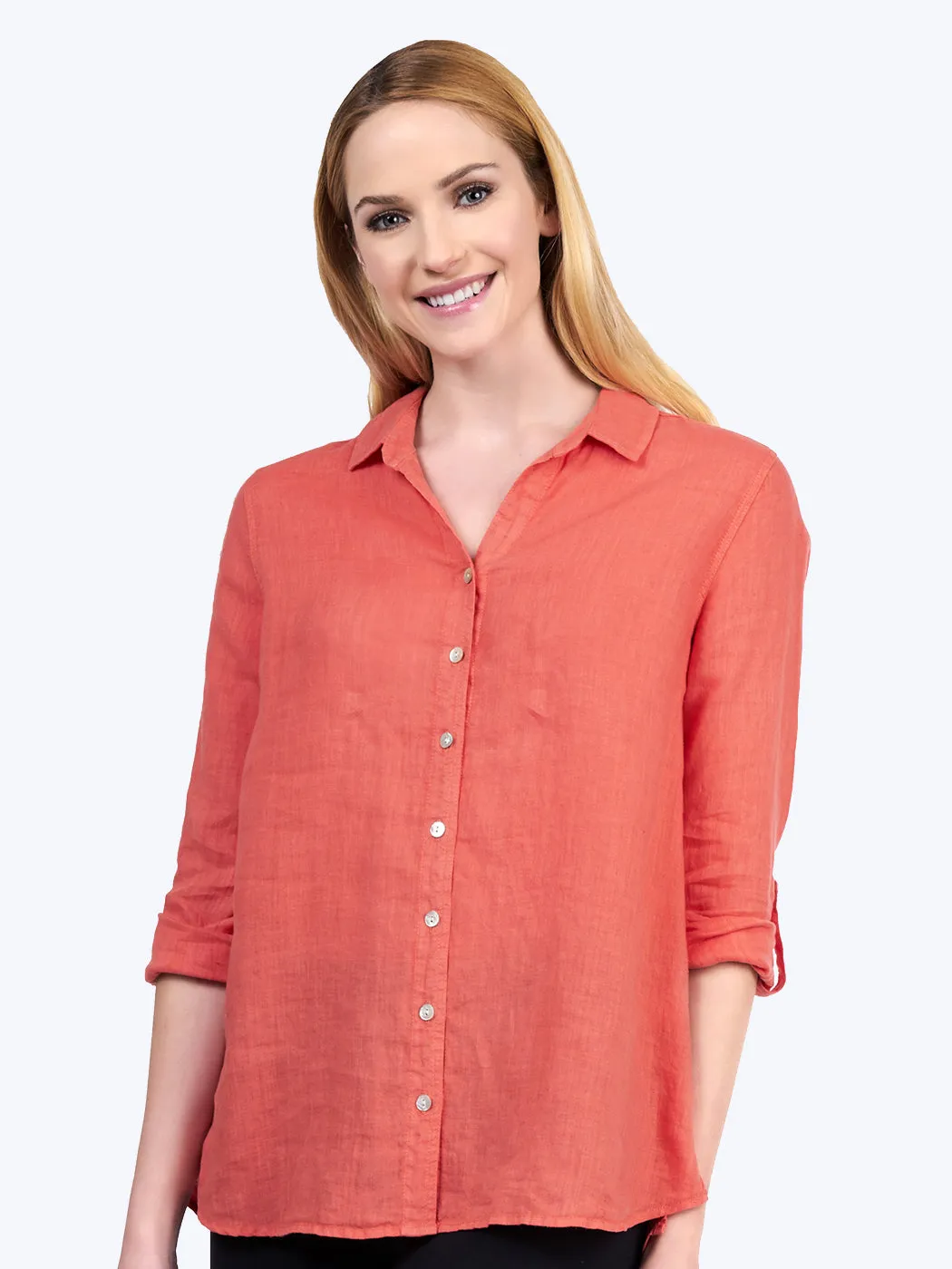 Tianello "Dena" Hanky Linen "Loving" Blouse