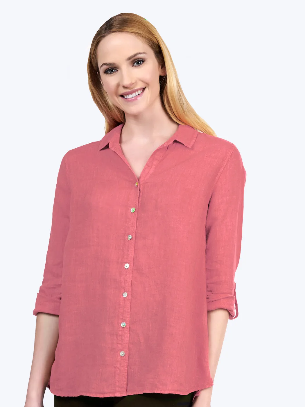 Tianello "Dena" Hanky Linen "Loving" Blouse