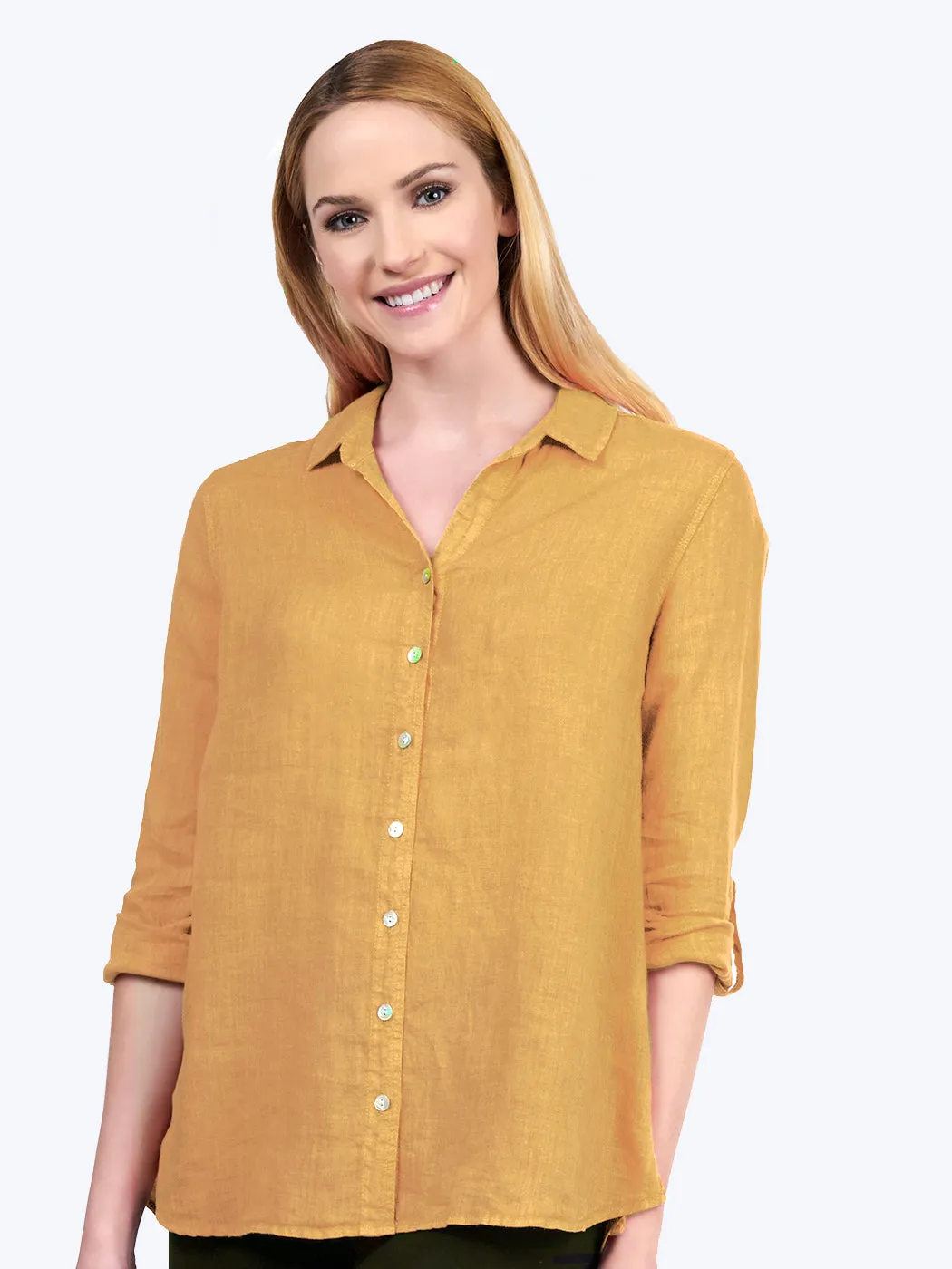 Tianello "Dena" Hanky Linen "Loving" Blouse