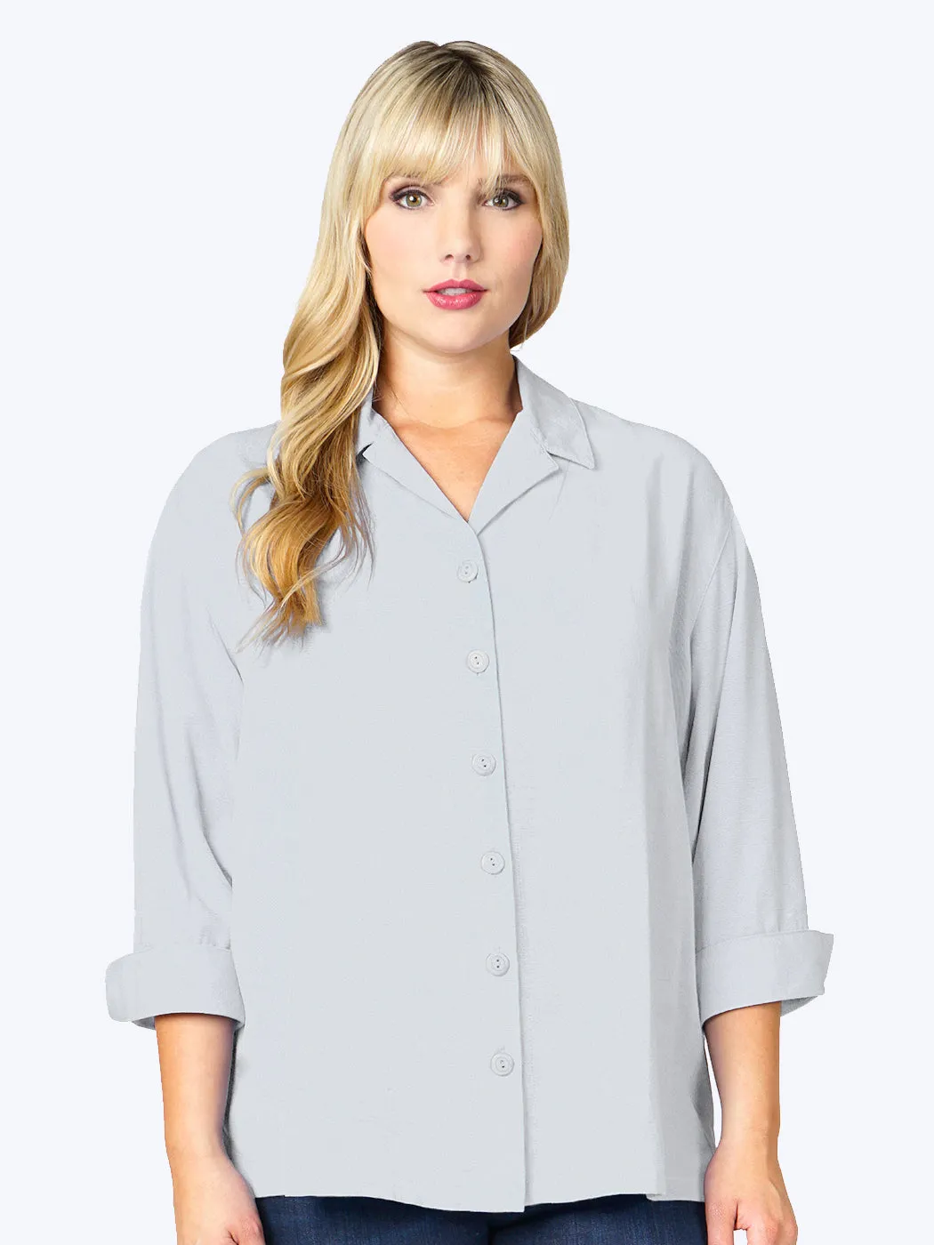 Tianello TENCEL™ Plus Sized  "Aida" Blouse -  More Colors