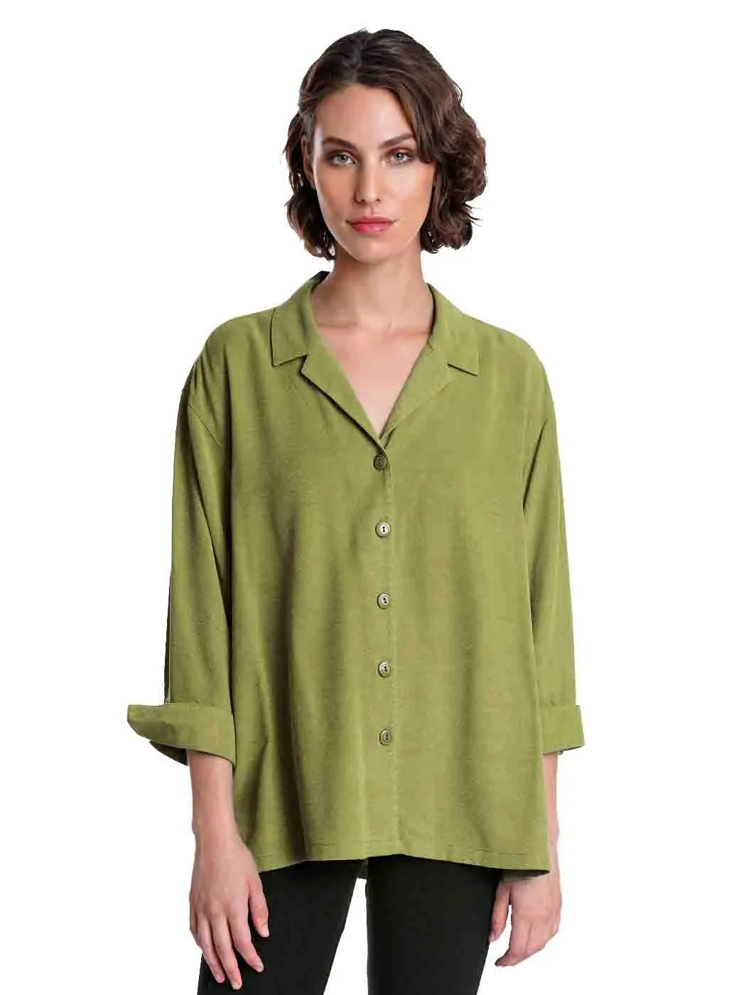 Tianello TENCEL™ Plus Sized  "Aida" Blouse -  More Colors