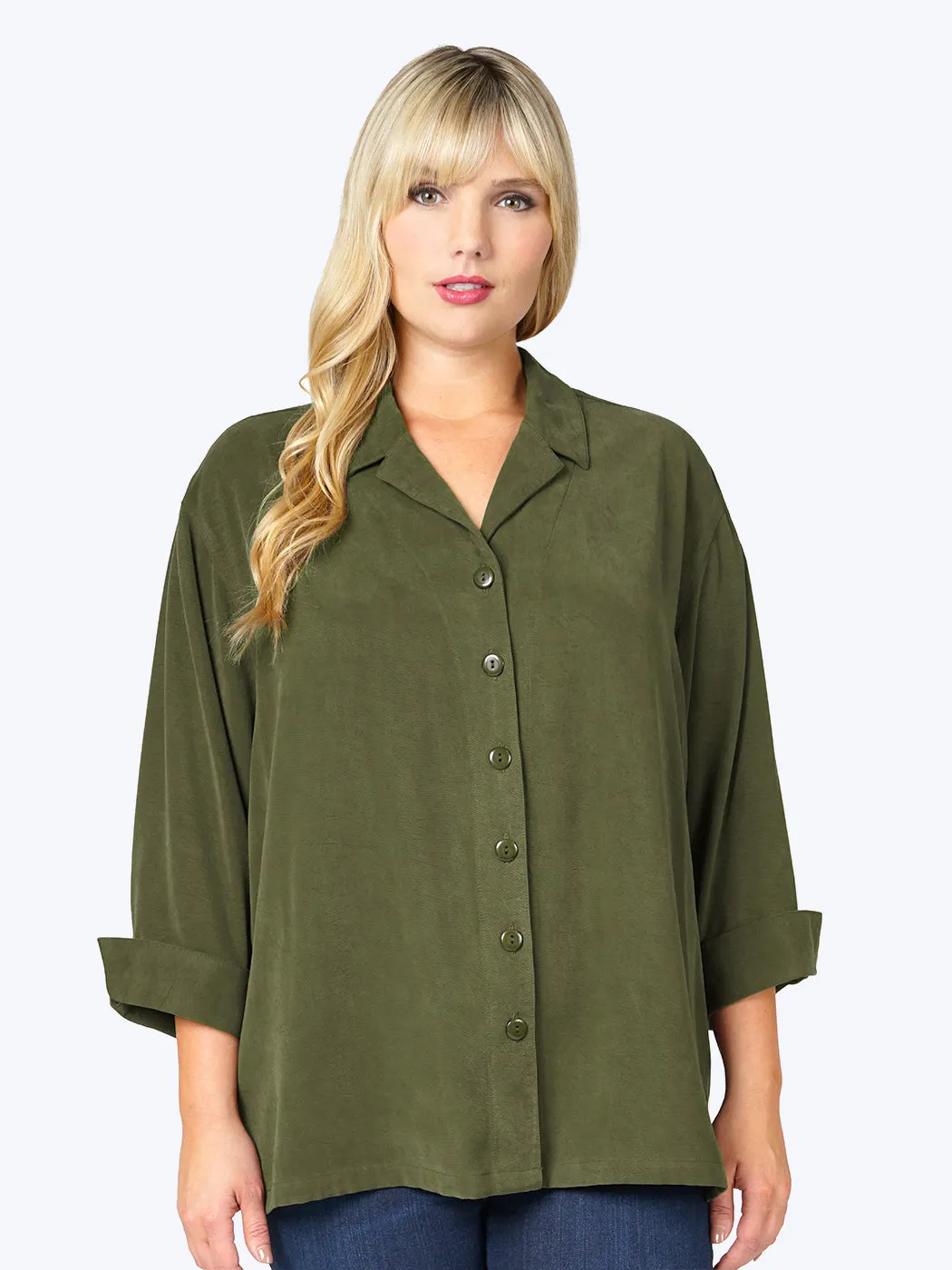 Tianello TENCEL™ Plus Sized  "Aida" Blouse