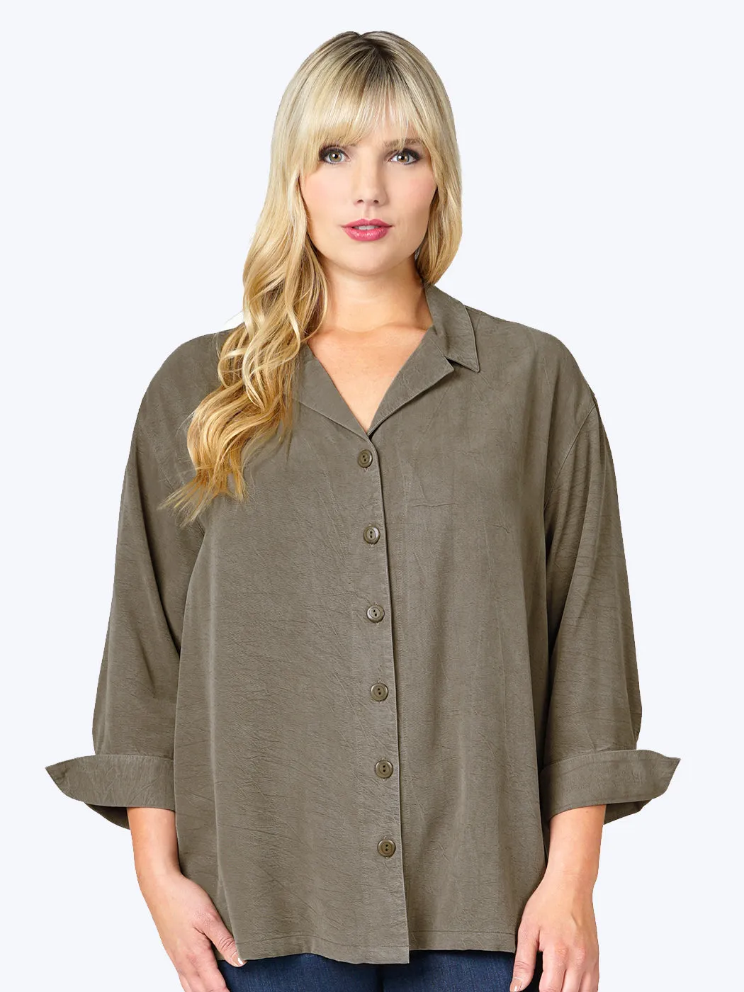 Tianello TENCEL™ Plus Sized  "Aida" Blouse