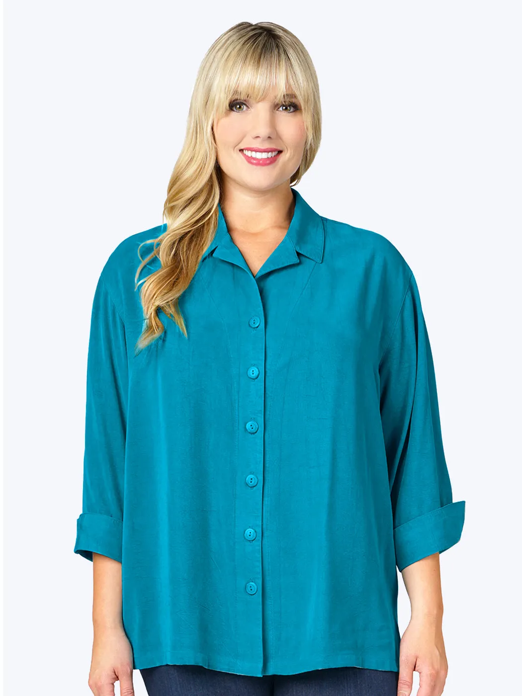 Tianello TENCEL™ Plus Sized  "Aida" Blouse